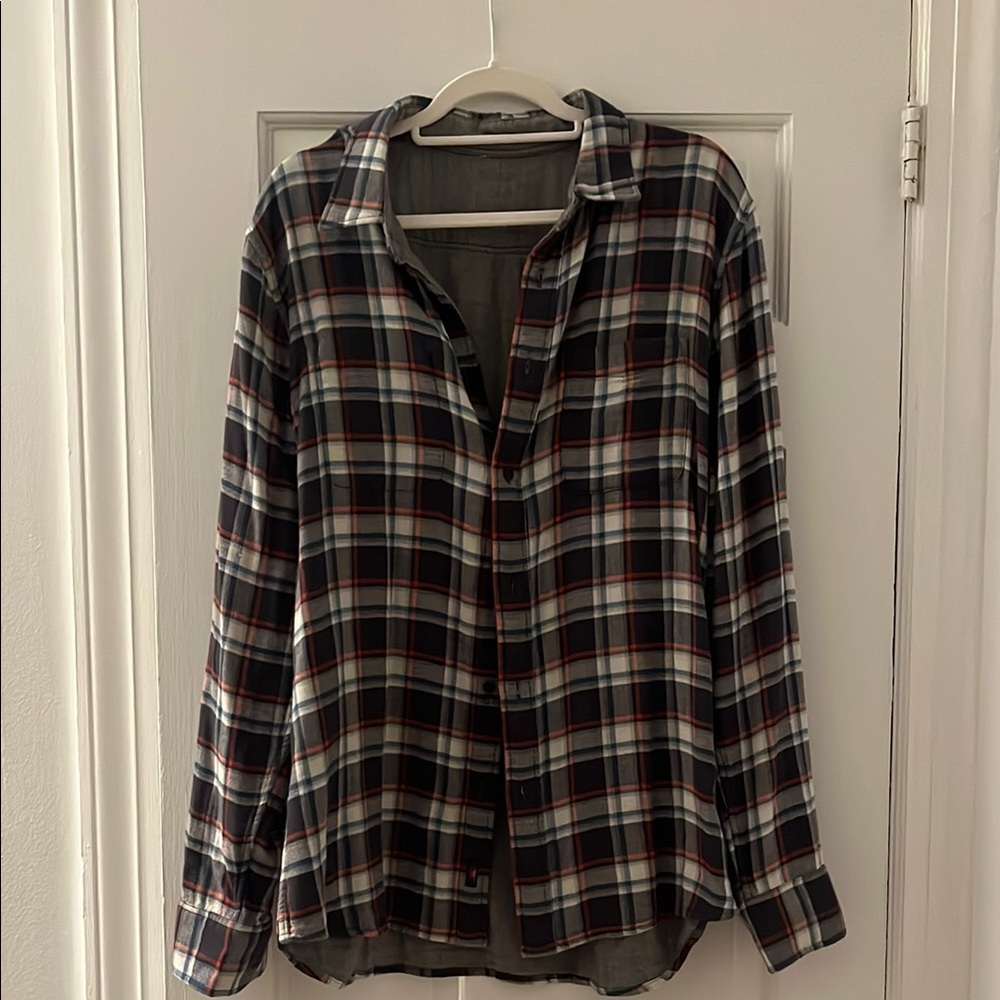 Reversible Flaherty plaid/grey shirt jacket